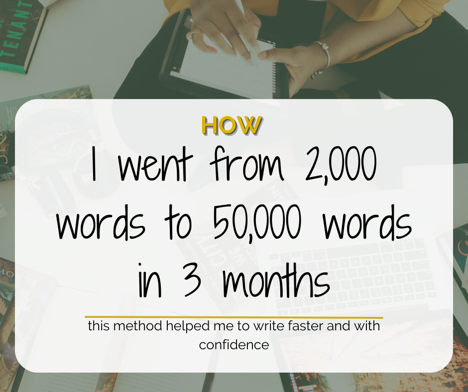 How I Went From 2,000 words to 50,000 words in 3 months